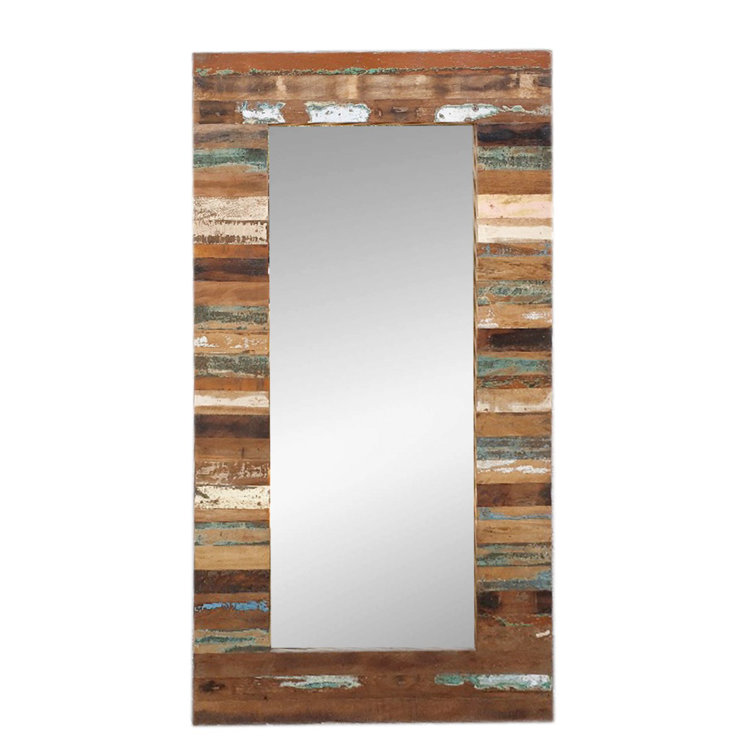 Union Rustic Heyman Rectangle Wood Wall Mirror Wayfair.co.uk